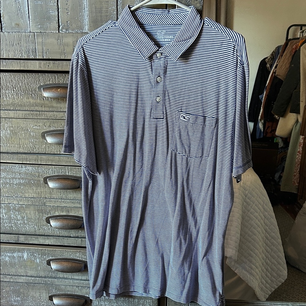 Vineyard Vines Striped Polo Shirt